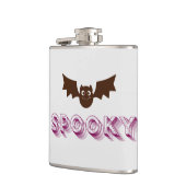Gruseliger Halloween [Design Name] individueller H Flachmann (Links)