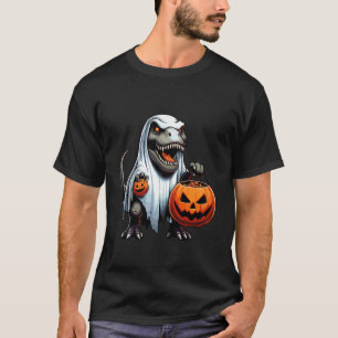 Gruseliger Halloween-Dinosaurier-Geist-Grusel-Zuck T-Shirt