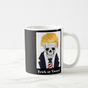 Gruseliger Halloween Donald Trump Schädel Kaffeetasse