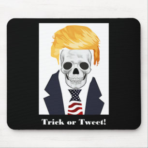 Gruseliger Halloween Donald Trump Schädel Mousepad