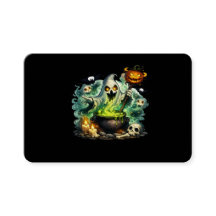 Gruseliger Halloween-Fledermaus-Kürbis-Aufkleber –