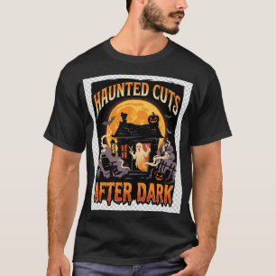 Gruseliger Halloween-Friseur-Abend T-Shirt
