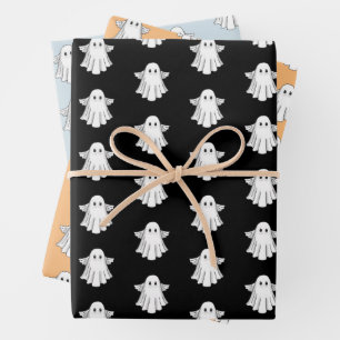Gruseliger Halloween-Geist Geschenkpapier Set