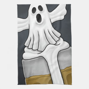 Gruseliger Halloween-Geist Geschirrtuch