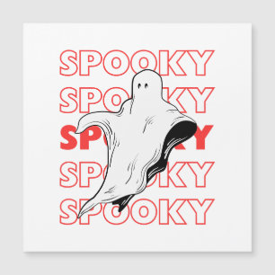 Gruseliger Halloween-Geist Magnetkarte