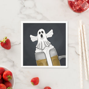 Gruseliger Halloween-Geist Serviette