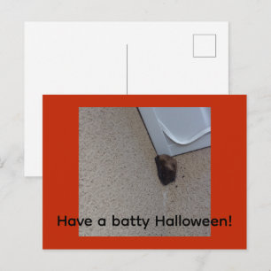 Gruseliger Halloween-Grußkarte Feiertagspostkarte