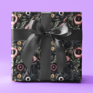 Gruseliger Halloween Herbst Floral  Geschenkpapier