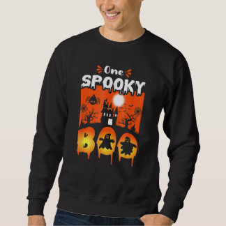 Gruseliger Halloween-Hexen-Turm Damen Nacht Sweatshirt