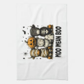 Gruseliger Halloween Highland-Rind Geschirrtuch (Vertikal)