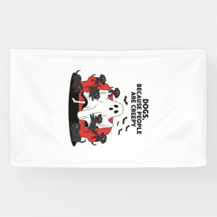 Gruseliger Halloween-Hund Gruseliger Geist 23 Banner