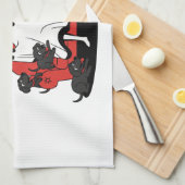 Gruseliger Halloween Hund Gruseliger Geist 23 Geschirrtuch (Viertel Falte)