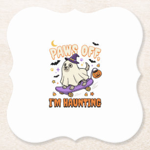 Gruseliger Halloween-Hund-Skate-Ride Untersetzer