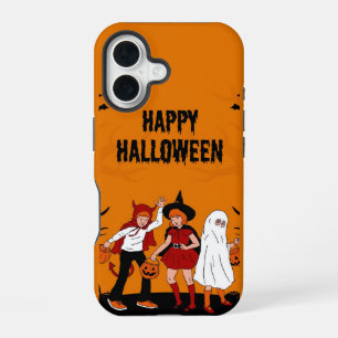 Gruseliger Halloween-iPhone-16-Hülle – Kürbis, Gei iPhone 16 Hülle