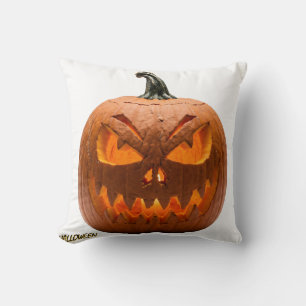 Gruseliger Halloween-Jack-O-Lantern-Kürbis-Wurfkis Kissen