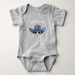 Gruseliger Halloween-Jungen-Strampler, Skelett-Cow Baby Strampler