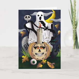 Gruseliger Halloween Karte
