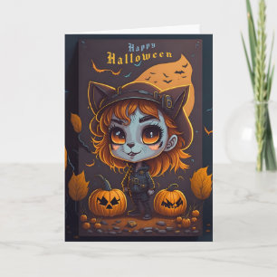 Gruseliger Halloween Karte