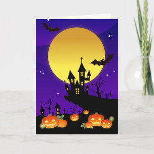 Gruseliger Halloween Karte