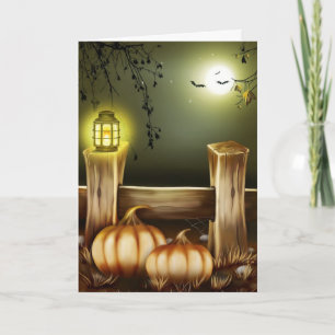 Gruseliger Halloween Karte