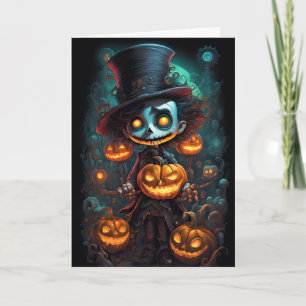 Gruseliger Halloween Karte