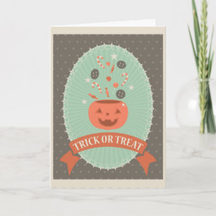 Gruseliger Halloween Karte