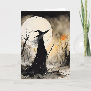 Gruseliger Halloween Karte