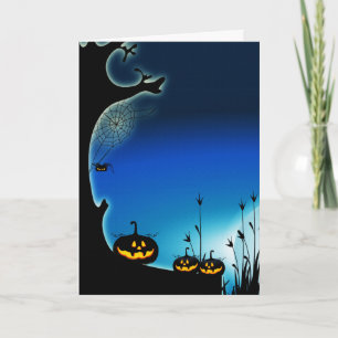 Gruseliger Halloween Karte