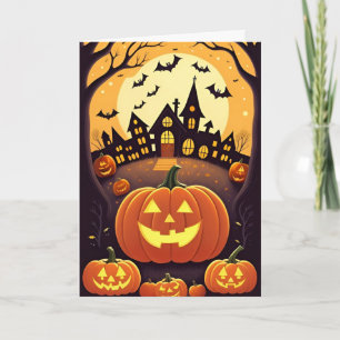 Gruseliger Halloween Karte