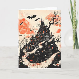Gruseliger Halloween Karte