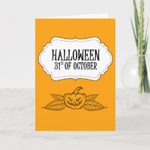Gruseliger Halloween Karte
