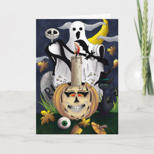 Gruseliger Halloween Karte