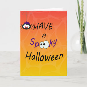Gruseliger Halloween Karte