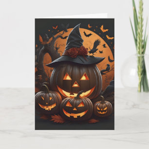 Gruseliger Halloween Karte