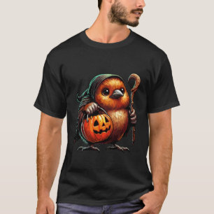 Gruseliger Halloween Kiwi Vogel Geist Gruselige Sü T-Shirt