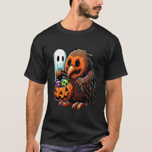 Gruseliger Halloween Kiwi Vogel Geist Gruseliger S T-Shirt
