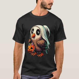 Gruseliger Halloween Kiwi Vogel Geist Gruseliger S T-Shirt