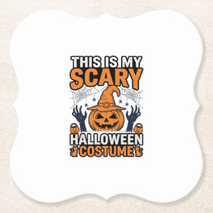 Gruseliger Halloween-Kostüm-Kürbis-Hexenhut-Shirt_ Untersetzer