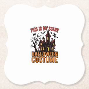 Gruseliger Halloween-Kostüm-Spookhaus-Vintage-Shir Untersetzer