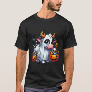 Gruseliger Halloween-Kuh-Geist-Grusel-Tüte 2 T-Shirt