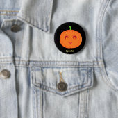 Gruseliger Halloween-Kürbis Button (Beispiel)
