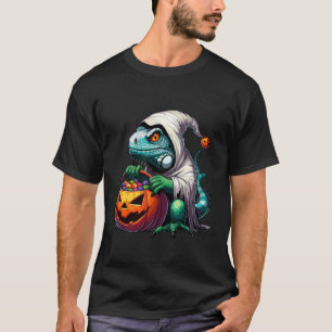 Gruseliger Halloween Leguan Geist Gruseliger Süßig T-Shirt