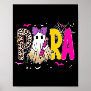 Gruseliger Halloween-Lehrer Para Counselor Sped Pr Poster