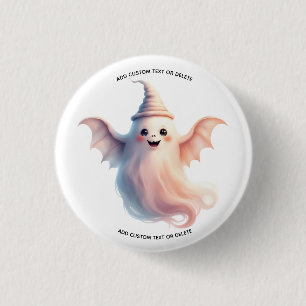 Gruseliger Halloween – Lustiger Geist Button