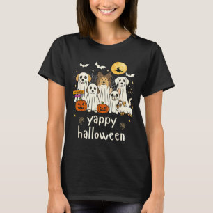 Gruseliger Halloween lustiger Hund Geister Hallowe T-Shirt
