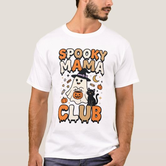 Gruseliger Halloween-Mama T-Shirt (Vorderseite)