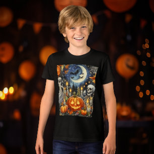 Gruseliger Halloween-Männer-Schwarz  Tri-Blend Shirt