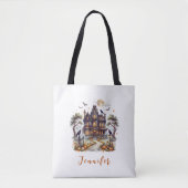 Gruseliger Halloween Manor Tasche (Vorderseite)