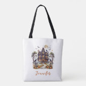 Gruseliger Halloween Manor Tasche (Rückseite)