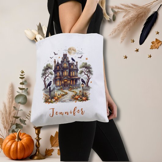 Gruseliger Halloween Manor Tasche